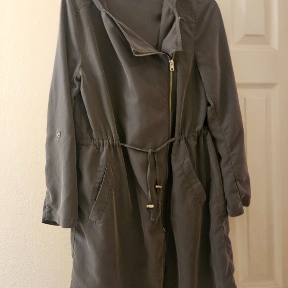 Divided H&M olive green oversized hooded Utility Gorpcore lightweight jacket 8 - Picture 4 of 14